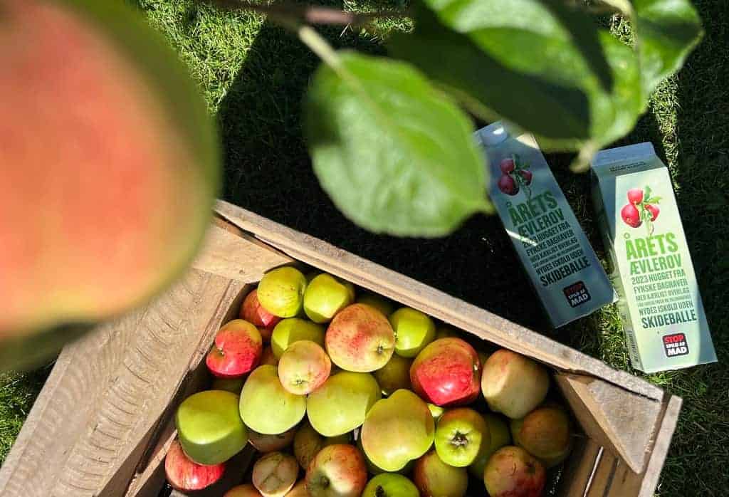 PRESSEMEDDELELSE - Fynboerne samlede ca. 6 mio. haveæbler, som blev til 500.000 liter æblemost. Nu er det igen muligt at bytte æbler til most.